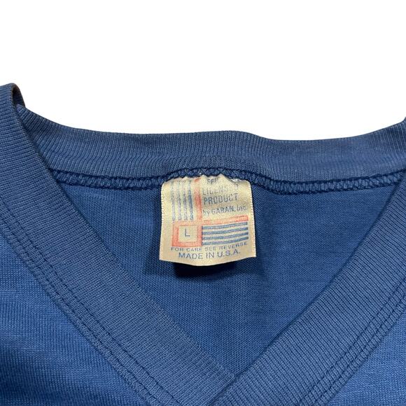 Vintage Seattle Seahawks V-Neck Sleeves Graphic T-Shirt 80s/90s NFL - Picture 3 of 4